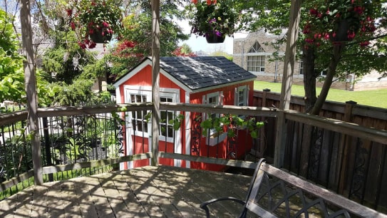 Custom Red Highland Gable Shed