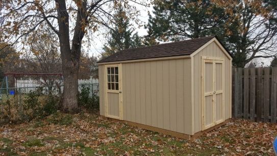Wooden Highland Gable Shed Side Door