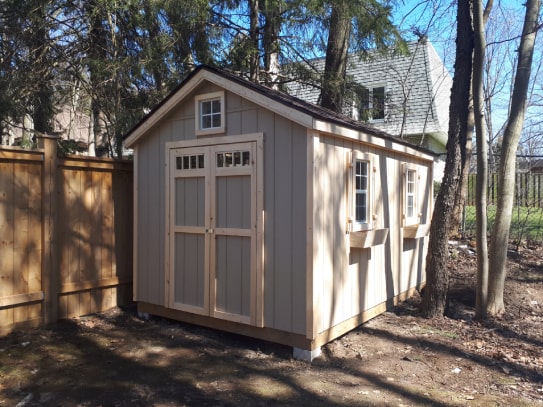 Windowed Highland Gable Shed