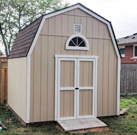 Muskoka Barn With White Trims